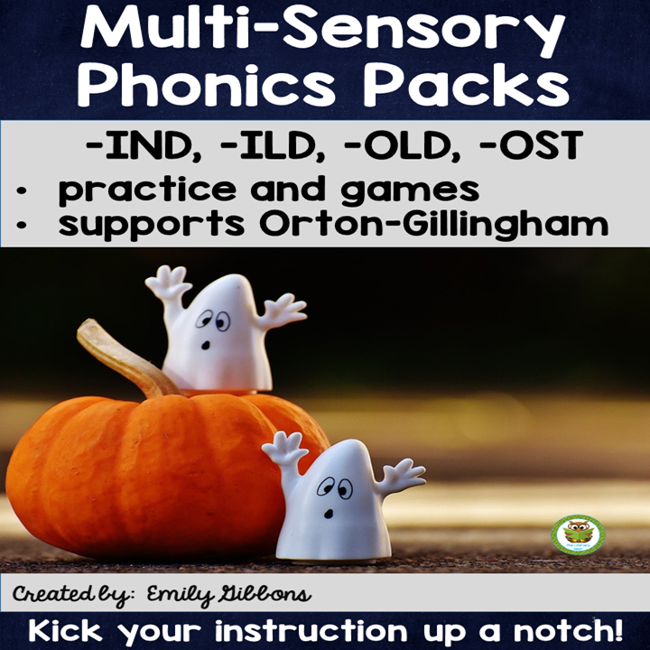 Closed Syllable Exception: IND, ILD, OLD, OST Phonics Printables | Word